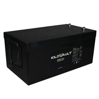 The KiloVault® HLX series were designed and tested to meet the demands of high-capacity inverters and chargers, in either an off-grid or grid-tied + storage setting. The HLX Series’ lithium battery technology stores and delivers energy more efficiently than traditional deep cycle batteries, requiring no maintenance on your part.