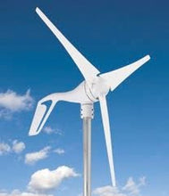 Load image into Gallery viewer, Primus Wind Power AIR Breeze model 1-ARBM-15-12 wind generator is for land or marine use and designed to work in medium to high wind environments. The body is constructed of permanent mold cast aluminum with corrosion resistant paint and the three blades are made of carbon-molded composite.
