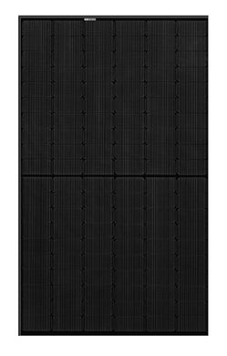 This panel is made with 120 half-cut n-type monocrystalline silicon cells on a black backsheet with a black anodized aluminum frame, creating a stunning all-black look that complements any roof. With an efficiency of 20.1%, this panel produces high power output and energy yields for your residential projects. It can handle heavy snow load and extreme weather conditions, and comes with a 20-year product and 25-year power output warranty.