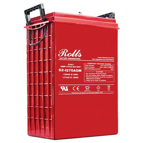 Rolls-Surrette S2-1275AGM 2 Volt Sealed Deep Cycle Battery 1,150 Amp-hour