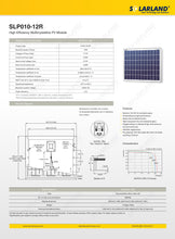 Load image into Gallery viewer, SOLARLAND-SLP010-12R Multicrystalline 10 Watt 12 Volt Solar Panel W/ 10ft Cable
