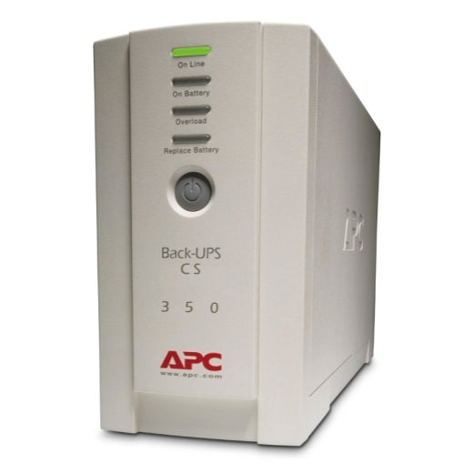 Schneider Electric/APC-Surge Protection-UPS, 120 VAC, 210 W, 350 VA, (3) 5-15R Out, NEMA 5-15P In, 5.6 min. Backup