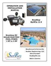 Load image into Gallery viewer, Natural Current-Hybrid Pool Pump-Utility Grid / Solar Powered AC/DC 24/7 Runtime
