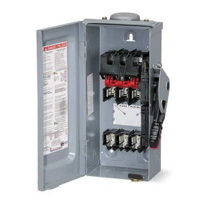 SQUARE D Electric-Safety switch, heavy duty, non fusible, 400A, 2 poles, 250hp, 600VAC/DC, Type 3R
