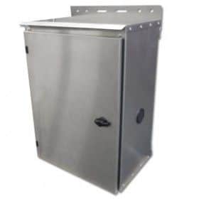Ameresco VL-BB-2 Aluminum Battery Box Ameresco Solar supplies and distributes a complete line of enclosures to accommodate a wide range of off-grid applications. This enclosure is designed to fit the following battery banks