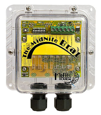 The MidNite Solar Brat charge controller is one of the best and most versatile controllers in its class. It works great for RV, boats, communication systems, water pumping, lighting and many other types of applications. It's rated for 30 amps output at either 12 or 24 volts DC and uses a three-stage charging algorithm of bulk, absorb, and float.