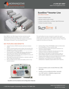 Morningstar Energy-SureSine SI-2500-48-120-60-HW 2500W 48V Inverter W/ Hard-Wired Output
