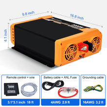 Load image into Gallery viewer, Eco-Worthy Solar-2000W Off Grid Pure Sine Wave Inverter 12V to 110V
