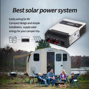Eco-Worthy-All-in-one Inverter Built in 600W 12V Pure Sine Wave Inverter & 30A Controller for Off Grid System