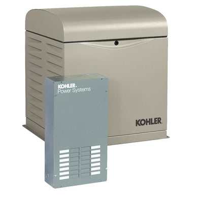 Kohler 12RESVL - 12kW Home Standby Generator System (100A 12-Circuit Automatic Switch), Includes 100-Amp Indoor ATS w/ 12-Space Load Center* · Kohler Series 7000 V-twin OHV Engine · Powerful and reliable engine with hydraulic valve.