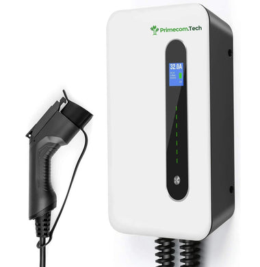   PRIMECOMTECH  Level 2 EV Charger - 32 & 40 Amp 220   UP TO 8X FASTER CHARGING — PRIMECOM Level 2 chargers feature 32Amp & 40Amp models working within a range of 100V - 240V. 