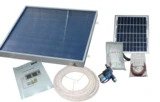This kit contains everything you need to add a high quality solar water heater to your existing RV or camper hot water heater. Our easy to install kit gives everything you need to connect your panels directly to your hot water heater, without disconnecting your existing source of heat. No more black plastic bags with lukewarm water! 