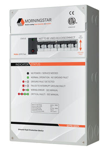 Morningstar-TS-MPPT-60-600V-48-DB TriStar 600 Volt 60 Amp MPPT Solar Charge Controller & Disconnect Box