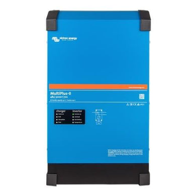 Victron 5000W 48VDC 120VAC Inverter & Charger  MultiPlus-II combines the functions of the MultiPlus and the MultiGrid. It has all the features of the MultiPlus, plus an external current transformer option to implement PowerControl and PowerAssist and to optimize self-consumption with external current sensing (max. 32A).