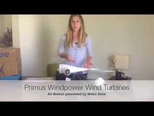 Cargar y reproducir el video en el visor de la galería, PRIMUS WINDPOWER-1-ARBM-15-12 Air Breeze 12 Volt DC Turbine
