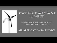 Load and play video in Gallery viewer, PRIMUS WINDPOWER-1-ARBM-15-12 Air Breeze 12 Volt DC Turbine
