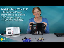 Load and play video in Gallery viewer, MIDNITE Solar-Solar The Kid MPPT Solar Charge Controller in Black
