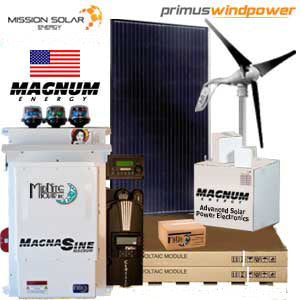 Kit Primus Windpower-2 kW Wind & Solar Kit 10,350 Watt Day Home Hybrid Energy Package Kit Off-Grid System