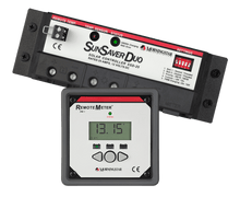 Load image into Gallery viewer, MORNINGSTAR-SSD-25RM SunSaver Dual Battery 25 Amp 12 Volt Solar Charge Controller &amp; Digital Meter
