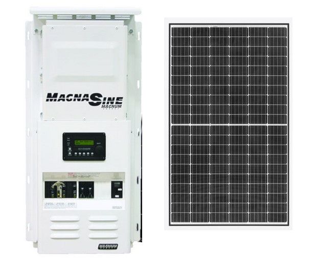 Kit-Off-Grid Solar Power W/ 1,460 Watts of Panels & 2,000 Watt 24VDC 120VAC Inverter Power Panel