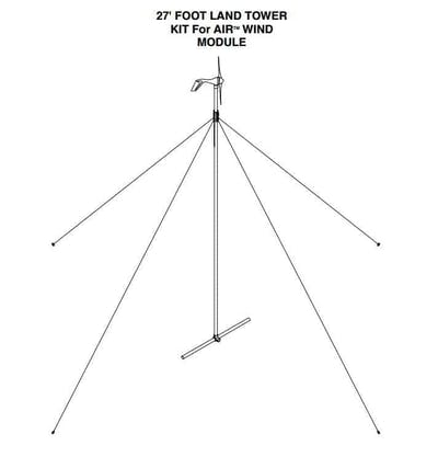 Primus Wind Power 1-TWA-10-01 27 Foot AIR Guyed Tower Kit  27 Foot Guyed Tower Kit for AIR 30/40 Turbines  NOTE: This kit does not come with the pole or anchors. The type of anchors you need will depend upon the soil conditions at your tower site. This tower kit is designed specifically for the Primus Wind Power AIR 30 and AIR 40 wind turbines.