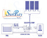 Natural Current-1HP Solar Pond Pump-SunRay SolFlo1HP Solar Variable Speed Pond Pump