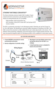 Morningstar Energy-Ethernet MeterBus Converter, EMC-1
