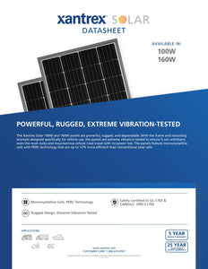 Xantrex-780-0160 160W Solar Panel w/Mounting Hardware
