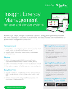 SCHNEIDER ELECTRIC-InsightHome Energy Management device for smaller or residential system