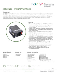 7. MAGNUM ENERGY DIMENSIONS-MM1512AE, 1500 Watt, 12V Inverter/70 Amp PFC Charger