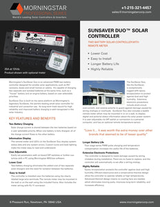 MORNINGSTAR-SSD-25, SunSaver-Duo 25 amp (12V)