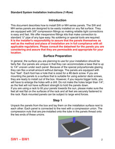 Kit-Beach Solar Water Heater (4) panel single row installation