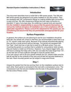 Kit-Standard Solar Water Heater (8) panel double row installation