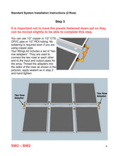 Cargar imagen en el visor de la galería, Kit-Standard Solar Water Heater (4) panel single row installation
