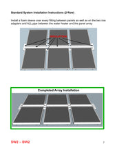 Load image into Gallery viewer, Kit-Standard Solar Water Heater (5) panel single row installation
