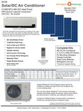 Load image into Gallery viewer, Hot Spot Energy- ACDC12C, Solar Air Conditioner/ Heater (12,000 BTU)
