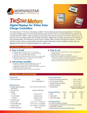 Cargar imagen en el visor de la galería, MORNINGSTAR-TS-RM-2 Remote Digital Meter For All TriStar Controllers
