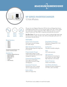 Sensata Technologies-12NP18, 1800 Watt, 12V Inverter /75 Amp PFC Charger / w/ 7 segment display