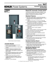 Load image into Gallery viewer, Kohler Generator-RXT-JFNC-0100A-100A 1ph-120/240V Nema 3R Automatic Transfer Switch
