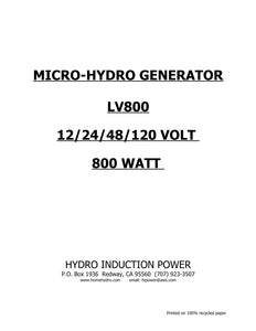 HARTVIGSEN Micro Hydro-Low Voltage Microhydro – LV800–1 Nozzle